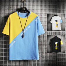 网格2021夏季潮流男女情侣装印花半袖纯棉宽松短袖T恤男2255，男装T恤，电商A441