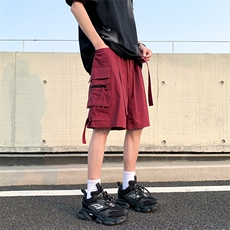 夏季工装裤男大码冰丝透气垂感休闲系带五分裤X2405-TP35控价58，男装休闲裤，电商A102-1