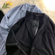 现货2025春新款港风灯芯绒纯色休闲小西服西装外套D201-DM86-P70，男装西服套装，电商D321-1