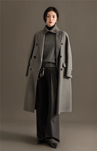 2025年秋季时尚百搭通勤简约休闲套衫翻领，女装针织衫/毛衣，斯尔特羊绒