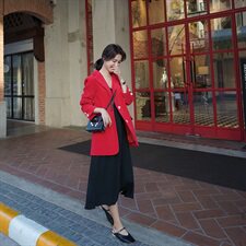 2021新款灯芯绒休闲西装H789P110K178，女装西装，浙宝296A