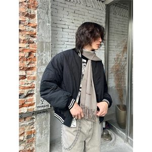 1506/QM60240/P94水墨画双面穿棒球服,夏天穿的老爹鞋怎么搭配图片