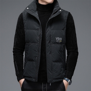 新款冬季商务休闲羽绒服马甲中青男立领马甲外套DFLDYB2001-P190图片