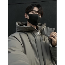 ~港风宽松高品质短款棉衣立领连帽棉服M6706-P128，男装棉衣，星座307A