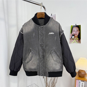 2025男士棒球款设计感拼接羽绒服外套 D213-6211-P430图片