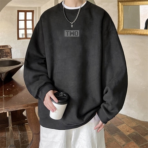 量大优可提供视频麂皮绒卫衣圆领HD019-1-LPYL4122-P30图片