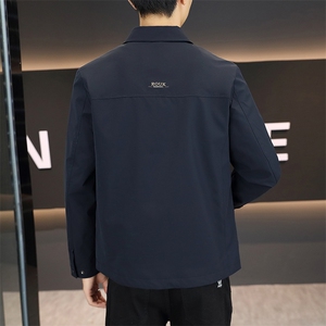春季夹克男高品质翻领外套型男商务休闲百搭青年外套男N9802-P120图片