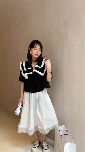 夏季大翻领娃娃小外套，女装，萌蔻