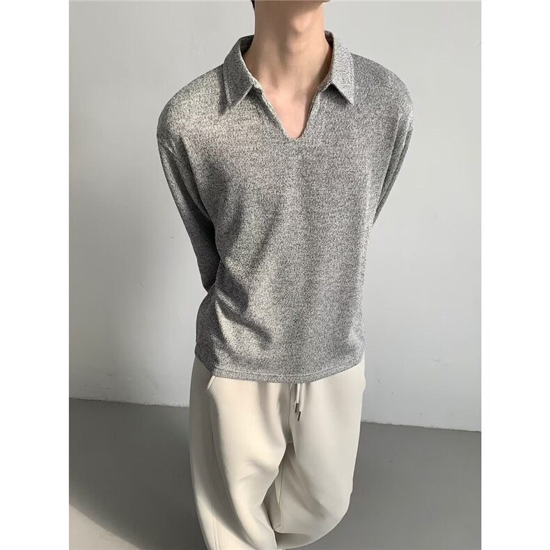 日系原宿潮流麦穗V领长袖百搭毛衣新款MY515-P50,男装针织衫/毛衣,星座208-5