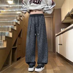 2025 秋季新款 内景老钱风仿麻弯刀卫裤M-5XL HK25625-特P35图片
