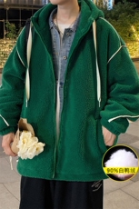 冬装青少年加厚羊羔绒连帽外套保暖羽绒服男女8153-P195控价268，男装羽绒服，电商A441-1