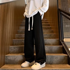 2023春秋运动直筒裤男休闲潮学生日系复古痞帅韩版潮流裤子KA54，男装休闲裤，星座1116A-1（原606A）