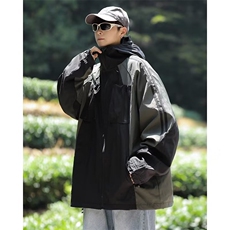 冲锋衣夹克男韩版拼色口袋连帽个性户外2024秋冬ins外套JK950-P65，男装夹克，星座1109-3