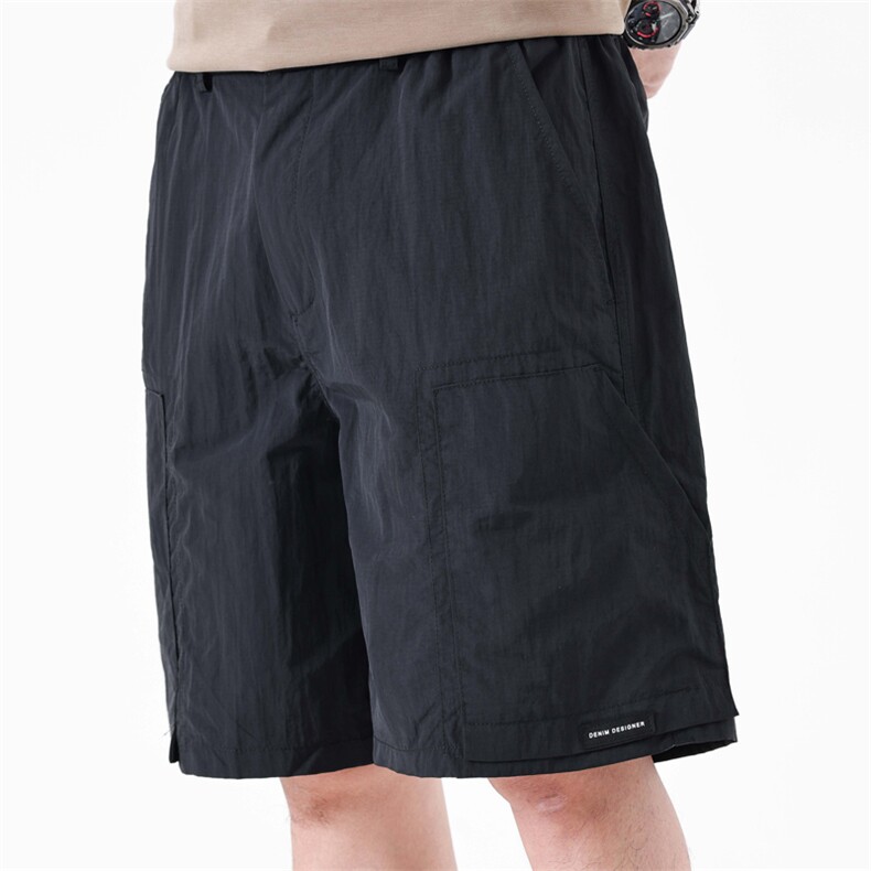 小众设计感直脚裤口麦标七分裤男女款夏季百搭休闲短裤319#-P52，男装牛仔裤，电商A178-1