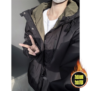 现货5W件冬季三防美式boxy解构连帽雪山冲锋衣棉衣男女棉服厚外套图片