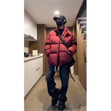 现货抖音得物可供视频冬季三防加厚羽绒棉衣外套面包棉服AM999，男装棉衣，电商A443