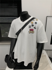 XZ809A/JXL02/P25/控38240克鸡心领肌理感印花短袖T恤，男装T恤，星座809A(原222-1)