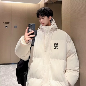 棉服男款冬季美式立领轻薄棉服加厚棉衣外套短款面包服图片