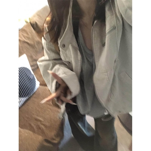美式水洗立领夹克男春秋季新款工装上衣短款外套JK093N特P70图片
