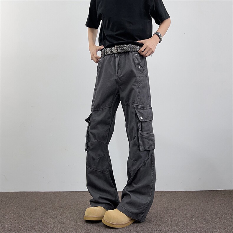 美式复古休闲潮牌男款工装裤男女K0118-P70，男装工装外套，星座308B-2