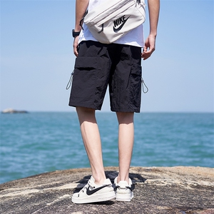 【深度库存】夏季休闲裤男薄款冰丝中裤五分裤男B381/355图片