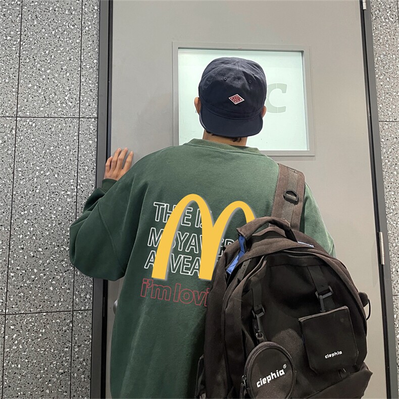 特P25控48秋冬新款男士圆领卫衣宽松休闲日常百搭上衣WQ24376,男装卫衣,电商B370