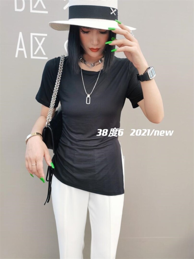 王炸面膜T?开叉神裤，女装，38度6