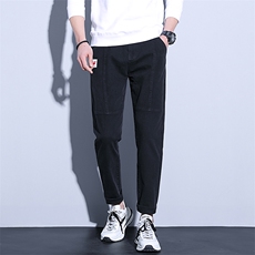 YDL6852男士2023年春季新款弹力休闲裤宽松潮流裤子牛仔裤P70，男装休闲裤，电商B360