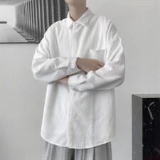 长袖衬衫男春季设计感小众痞帅衬衣港风日系潮流寸衫外套CS83-P42图片