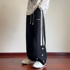 供抖音高品质 大大休闲裤男裤子阔腿裤416B-1-KL703-P50限68图片