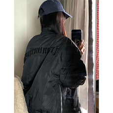 刺绣新款冬季美式大码棒球服加厚百搭男设计胖子高街潮牌宽松外套，女装短外套，四季星座505