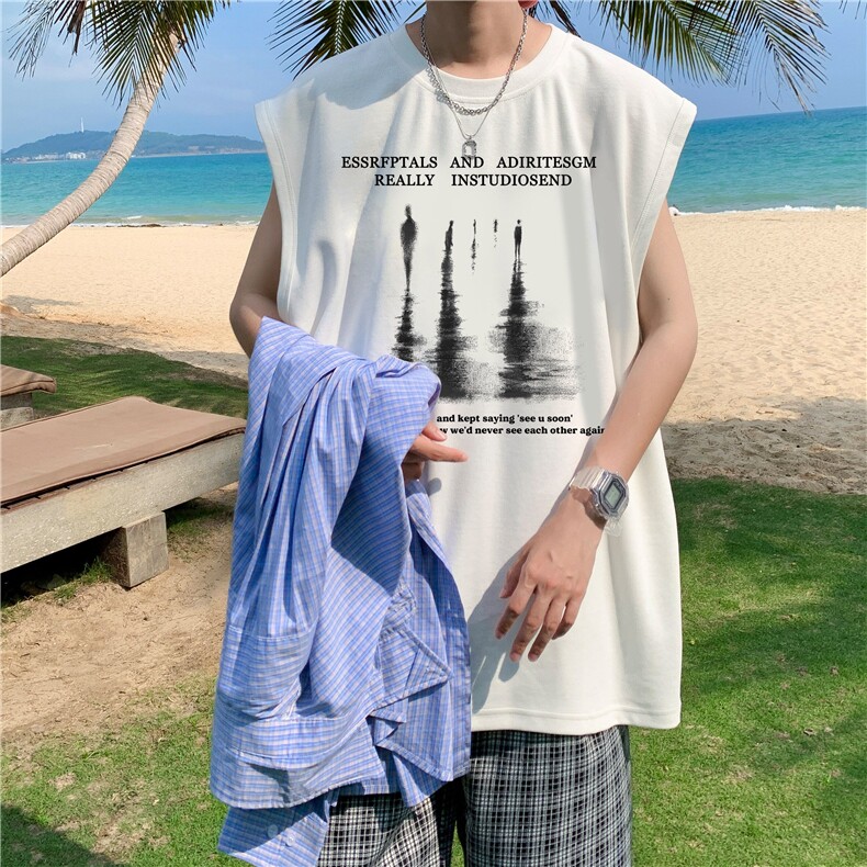 量大图低自动【有货】纯棉背心HD019-1-BX25111-P20，男装背心/马甲，电商019-1