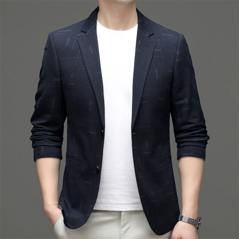 M5559-1钱塘2020-3春夏新款男士时尚休闲西服简约百搭外套P135，男装西服，钱塘207-3