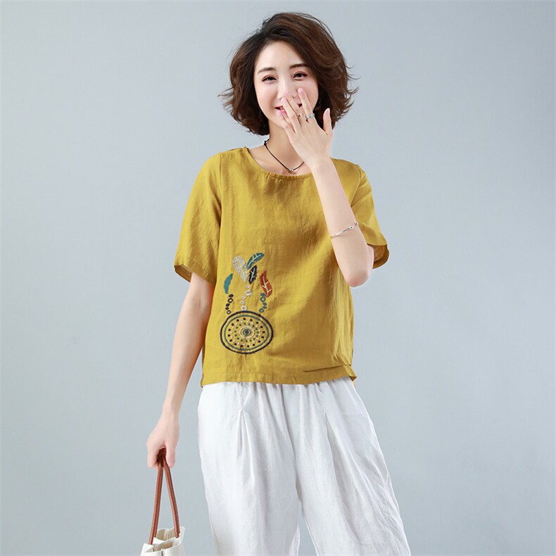纯色优雅休闲T恤2021年夏季圆领潮流简约个性显瘦修身百搭,女装T恤,小林双子