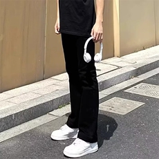 cleanfit黄泥色牛仔裤美式高街高个子加长裤子男直筒修身微喇长裤，男装牛仔裤，星座506