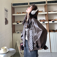 新品领带皮衣外套2C117-1831P165K268，女装短外套，2C117