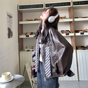 新品  领带皮衣外套  2C117-1831P165K268图片