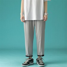 7XL~M2023春季新款中性风学生男女休闲韩版小西裤大码垂感九分裤，男装休闲裤，钱塘717(原712)