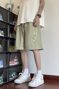 抖音得物高品质 2025新款刺绣休闲短裤夏季五分裤DK207-特P30控58图片