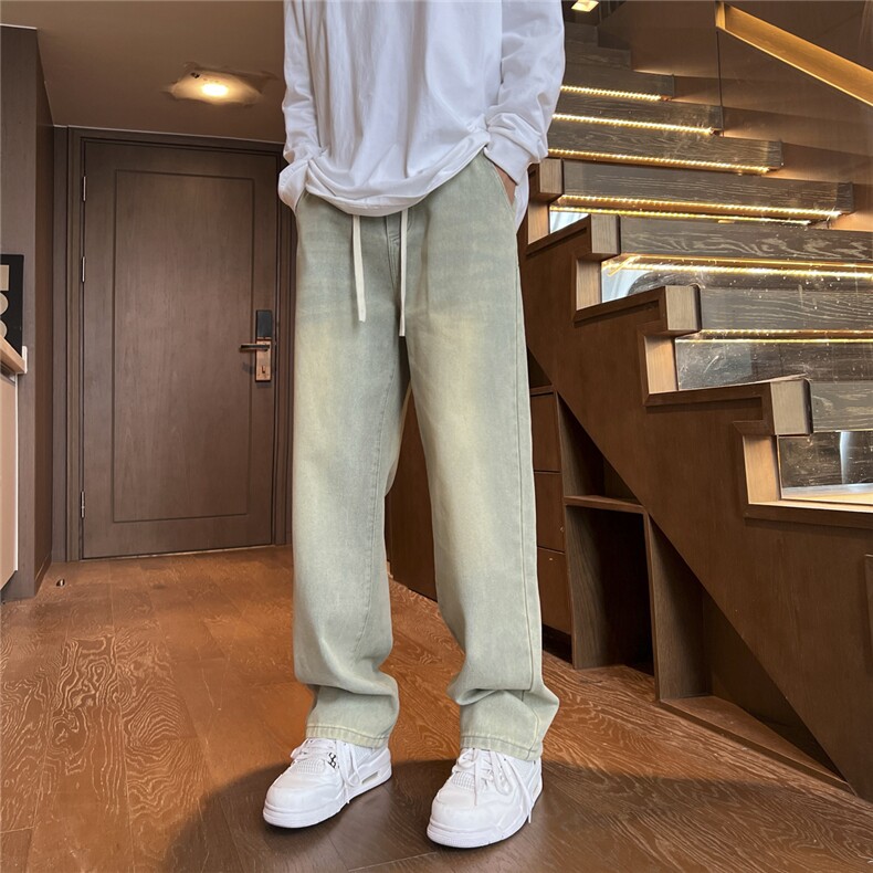 四季基础款牛仔裤水洗宽松休闲长裤子212-2-K003-特P45,男装牛仔裤,星座808A-1