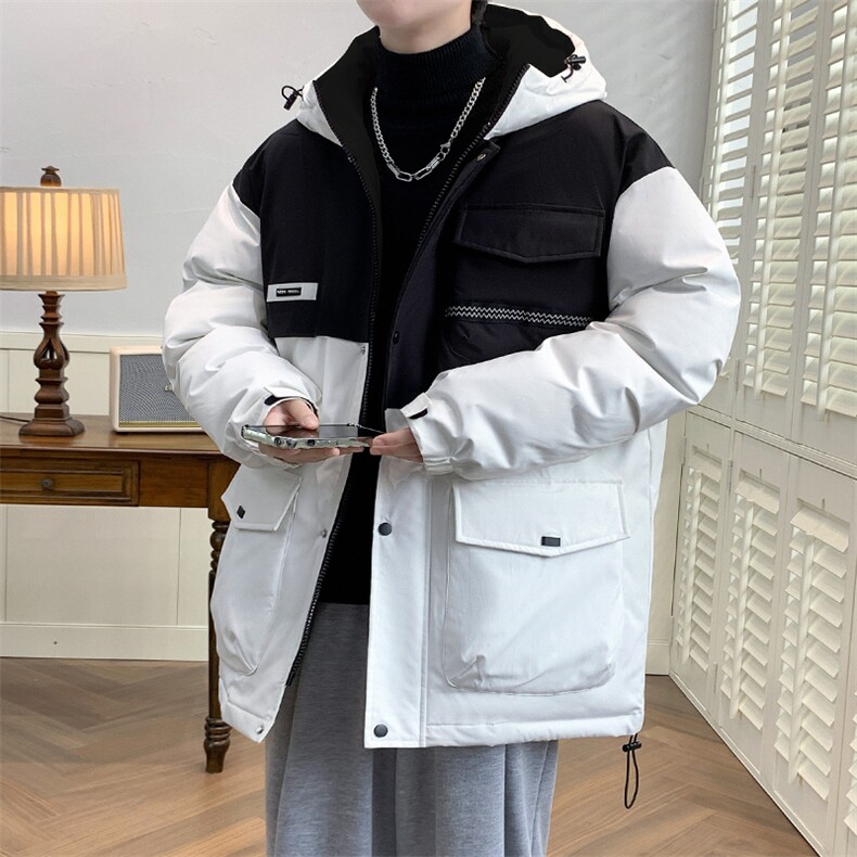 冬上新加棉加厚时尚棉服港风连帽棉衣外套男女8323-P125控价168,男装棉衣,电商A441-1