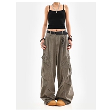 H227-P46日系复古工装牛仔裤男春季小众设计感，男装牛仔裤，电商B323A