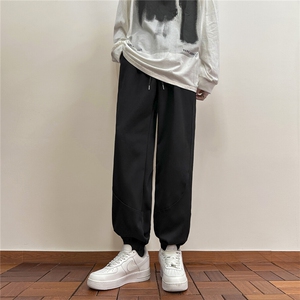 k1067-p35-限价49.9 现货港风中性大码卫裤束脚图片