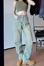 美式ins高街对镜自拍男女同款三色潮流休闲长裤B381-2-D205-p48，男装休闲裤，电商B381-2