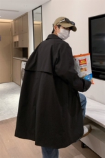 F3112/P80秋装中长款风衣男宽松男士大码外套韩版潮流上衣男控108，男装风衣，电商A141