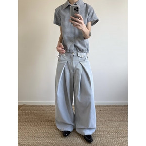 春款 老钱风cleanfit立体解构A字褶休闲裤 CK833/特P52图片
