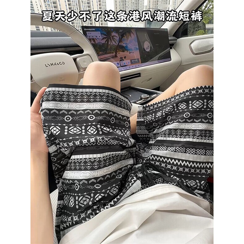 夏季超薄百搭清爽休闲款裤子复古文艺风冰丝速干短裤K783TP20控38,男装牛仔裤,电商A102B