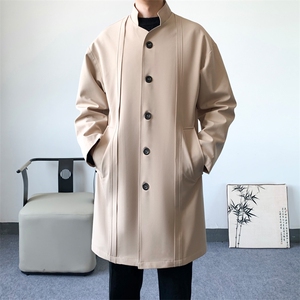 新中式得物精品】风衣男大衣男中长款新风SU5-P95-爆景A图片
