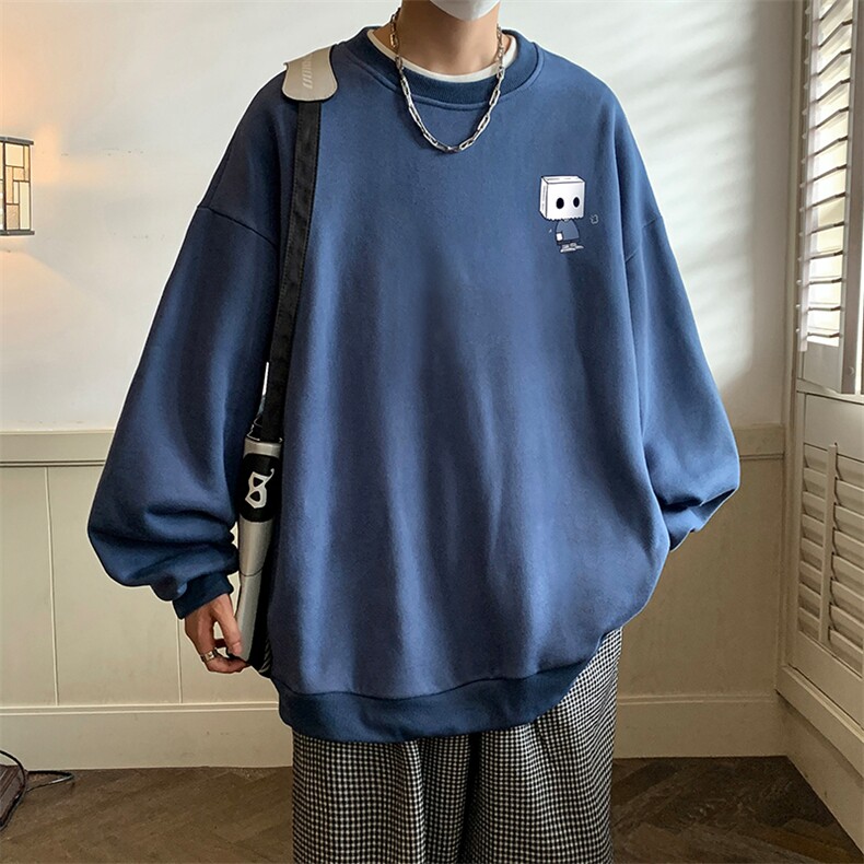 8XL圆领卫衣男超大码胖子肥佬大号长袖t恤S6400-P28,男装卫衣,电商A040
