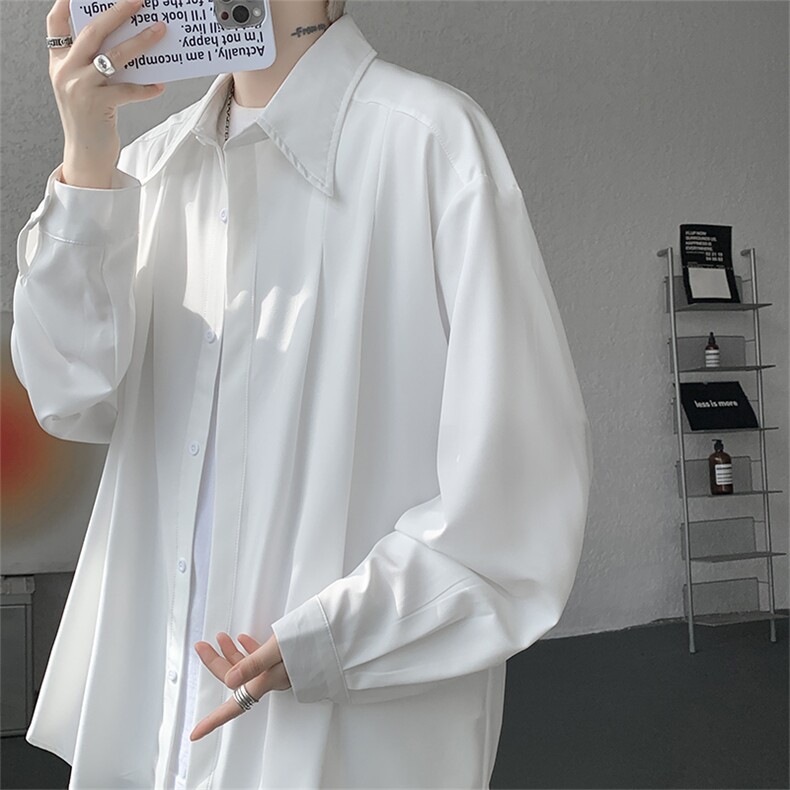 春秋男士衬衫外套韩版休闲长袖衬衫打底西装领四季可穿衬衫P45,男装T恤,电商B319